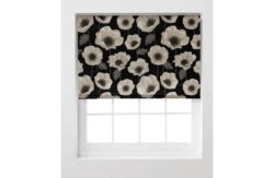 HOME Elissia Poppy Roller Blind - 6ft - Cream and Black